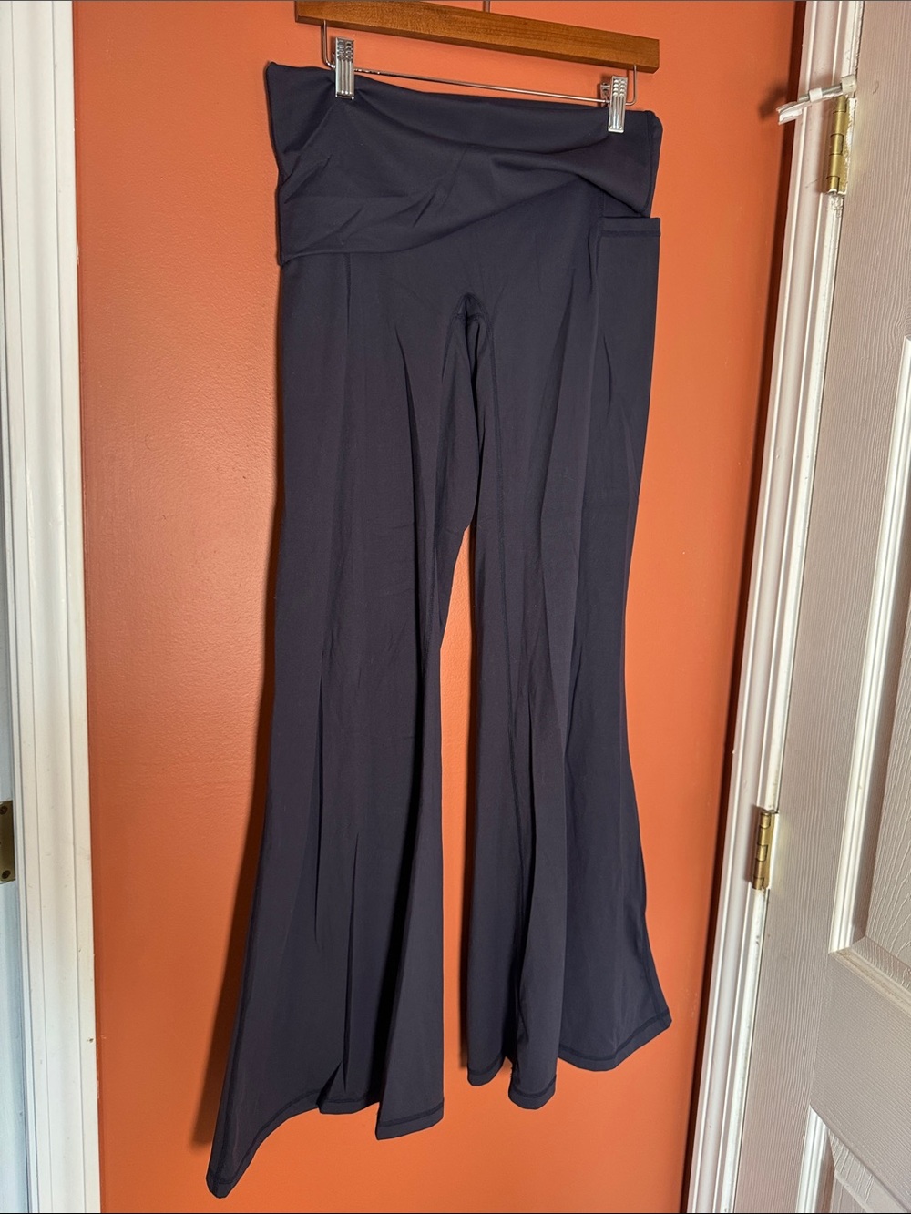 Popflex Wide Leg FOLDOVER Waist yoga pants